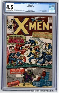 X-Men #9 ~ CGC 4.5 ~ 1er encuentro de los X-Men y Vengadores - Imagen 1 de 2