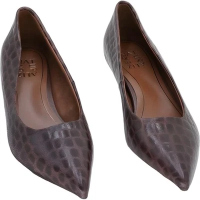Naturalizer Natalia Croco-Embossed Kitten Heel Pointed Toe Pumps Women's US 7M - Image 1 of 4