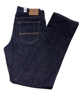 Abercrombie & Fitch Classic Straight Jeans Men's 34x34 Dark Blue Wash NWT Button - Picture 1 of 13