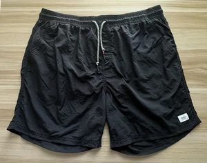 Katin Herren XL Poolside Volley Badehose Shorts schwarz Mesh gefüttert 6" Schrittlänge gebraucht, in einwandfreiem Zustand - Bild 1 von 15