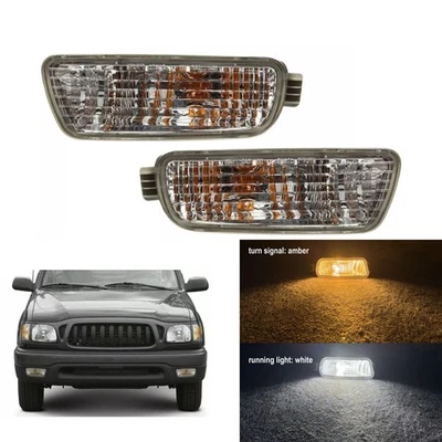 Turn Signal Lamp Replace White LED DRL/Amber Blinker For 2001-2004 Toyota Tacoma — 第 1/4 张图片