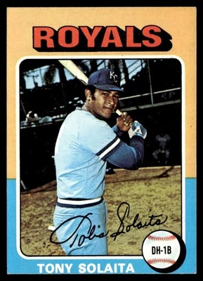 1975 Topps Mini Tony Solaita -- RC Kansas City Royals #389 - Image 1 of 2