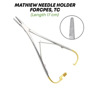 Mathieu Nadelhalter Pinzette 17 cm TC Stahl Stahl Chirurgische Instrumente Deutsch - Bild 1 von 1