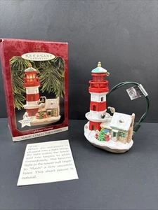 1997 Hallmark Andenken Leuchtturm Grüße Ornament Magic Collectors Serie 1. - Bild 1 von 15
