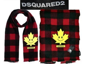 DSQUARED2 Bufanda Hombre con Alpaca Hecha en Italia DQ01 T1P - Imagen 1 de 12