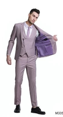 Tazio Doble Pecho 3 Piezas Rosa En Color Foto 1 de 3