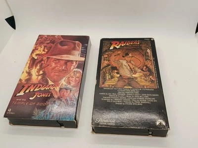 Indiana Jones Raiders of the Lost Ark (VHS Early Release) temple of doom black - Image 1 of 4