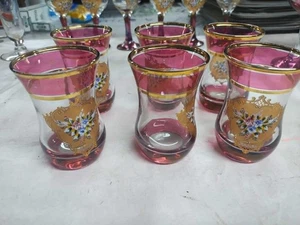 Lot of 6 Minature Vintage Multiple Color Shot Glasses? - Picture 1 of 3