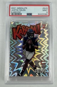 Justin Fields- 2021 Panini Absolute KABOOM Rookie Card/RC- PSA 9 Mint - Picture 1 of 2