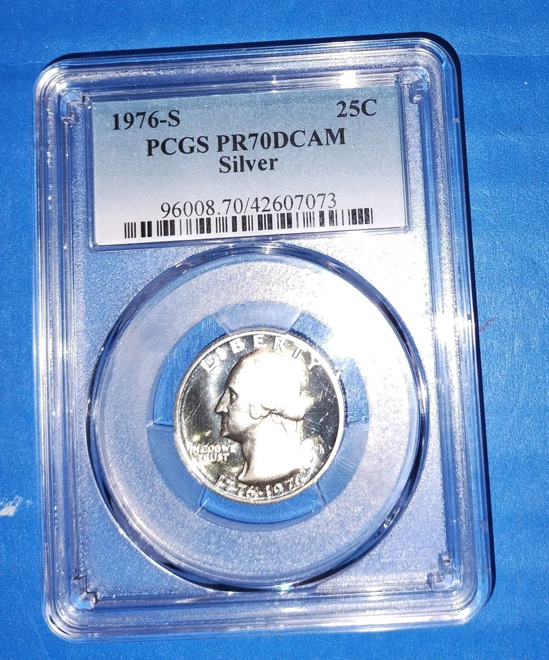🔥 1976-S 25C Silver Quarter Bi-Centennial PCGS PR70DCAM - Image 1 of 4