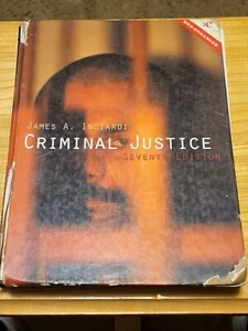 Criminal Justice Hardcover James A. Inciardi Seventh Edition, READ B4 buy - Imagen 1 de 8