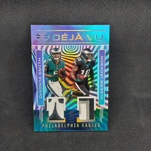 Illusions Deja Vu 2021 dorado/25 DeSean Jackson Devonta Smith novato doble DV-DD - Imagen 1 de 6