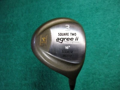 Ladies Square Two Agree II Pro Titanium 3 Wood - 42" Lite Steel Shaft - Flawless - Image 1 of 4