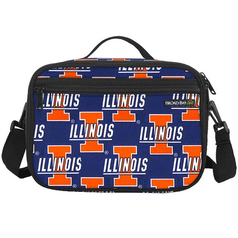 UNIVERSITY of ILLINOIS Lunch Bag Cooler Illini Lunch Box GIFT IDEA for Him Her! Cover