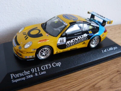 Porsche 911 997 GT3 Cup Lietz Supercup 2006 Tolimit Minichamps modelo coche 1:43 Foto 1 de 4