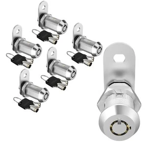 5 Pack Cam Locks Keyed Alike, 1-1/8" Cabinet Locks with Keys, RV Storage Lock... - Picture 1 of 7