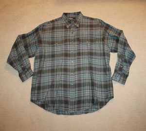 Camisa Militar Polo Ralph Lauren Verde A Cuadros Lino GI XL - Imagen 1 de 3