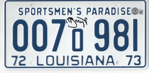 RICHARD DREYFUSS JAWS SIGNED LICENSE PLATE PROP AUTOGRAPH BECKETT BAS COA Cover