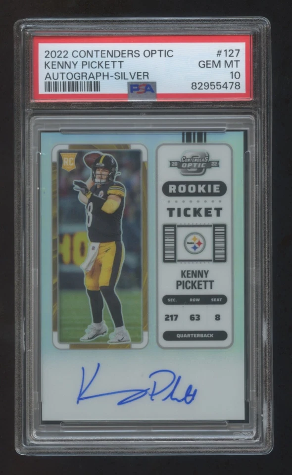 PSA 10 KENNY PICKETT 2022 PANINI CONTENDERS OPTIC RC AUTOGRAPH SILVER HOLO SP - Image 1 of 1