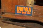 Vintage Coal Mining Sticker Decal Umwa Safety Makes Sense