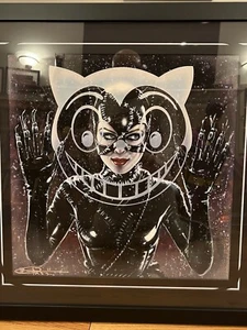 Batman Returns The Catwoman Framed Fine Art Print by Olivia De Berardinis 11/300 - Picture 1 of 10