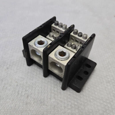 Power Distribution Block. 350 MCM-6,  R-791, 14-6 AL-CU - Image 1 of 4