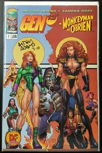 Gen13 / Monkey Man & O'Brien (1998) #1 SIGNED Art Adams Dynamic Forces COA - Picture 1 of 5