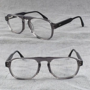 Square Transparent Eyeglass Frames Men Retro Concise Glasses Vintage Women - Picture 1 of 12