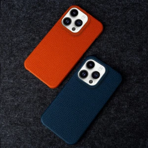 Custodia magnetica in vera pelle per MagSafe per iPhone 16 15 14 13 Pro Max Cover - Foto 1 di 29