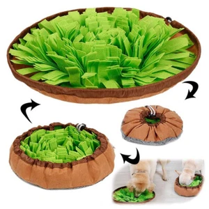 Pet Dog Snuffle Mat Nose Smell Training Slow Feeding Food Dispenser Dog Toys - Picture 1 of 9
