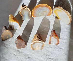 Achat, geschnittene Stücke einseitig poliert - Bild 1 von 5