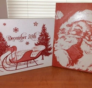 Nesting Storage Organization Decor Box Bundle Christmas Red White & Theme  - Picture 1 of 12