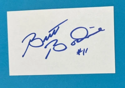 BRETT BODINE ~ Autographed/Signed Index Card ~ Indy 500 ~ No COA - Image 1 of 4