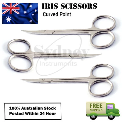 Tijeras para bigote piercing corporal iris sutura doblada tejido tijera quirúrgica Foto 1 de 4