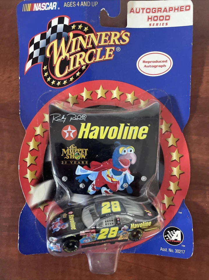 NASCAR Winner's Circle Ricky Rudd The Muppet Show 25 Years Autographed Hood
