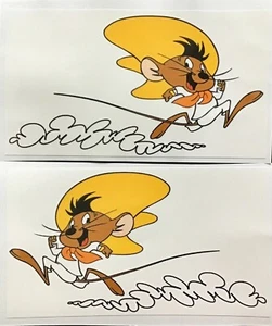 2-PACK Speedy Gonzales Rat Asta Hot Rod Rat Fink Moto Adesivo da Corsa Pistole - Picture 1 of 1
