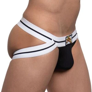 Private Structure Jockstrap Micro Maniac Elastics Smooth Black Jock 4180 - Picture 1 of 6