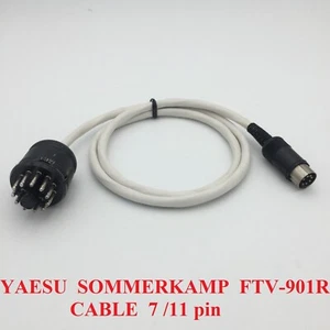 Yaesu sommerkamp FTV 901R FTV-901 cable 7-11pin ACC FT-101ZD FT-277ZD FT-902 901 - Foto 1 di 11