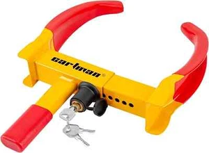 CARTMAN Heavy Duty Trailer Lock Wheel Clamp, Universal Security Tire Lock - Picture 1 of 6