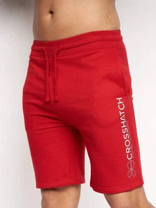 Crosshatch - Pantaloncini da jog da uomo ""Bengston"" - Rosso - Foto 1 di 9