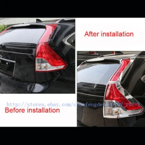For Honda CR-V CRV 2012 13 2014 Top Chrome Rear Tail Light Lamp Cover Trim 4pcs - Picture 1 of 5
