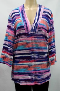 Liz Claiborne Women's Multicolor Top Blouse Size S - Picture 1 of 5