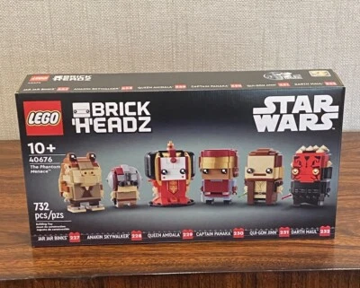 LEGO 40676 Star Wars LA AMENAZA FANTASMA Juego Brickheadz, Nuevo en Caja 25 Aniversario Foto 1 de 4