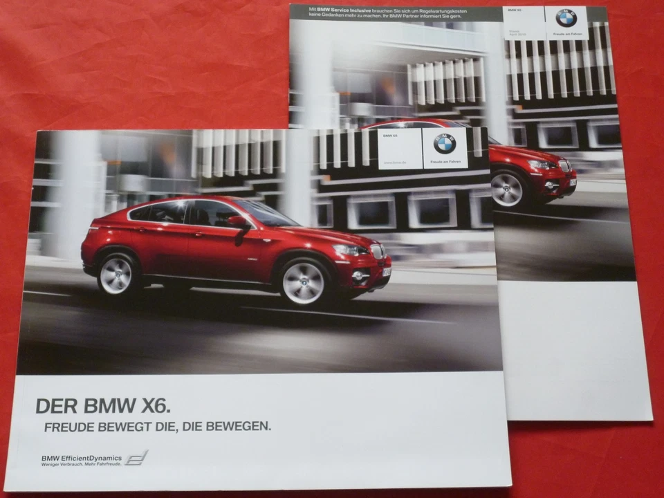 BMW X6 E71 xDrive35i xDrive50i xDrive30d xDrive40d Folleto + Lista de precios 2010 Foto 1 de 1
