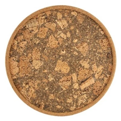 Round Cork Tray 36cm Serving Breakfast Food Drinks Snacks Dinner Cheese Board - Image 1 of 2