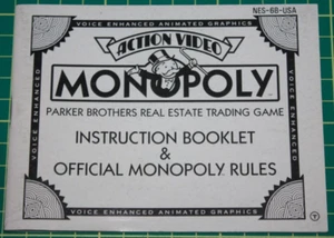 Nintendo NES Manual: Monopoly - Picture 1 of 2