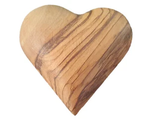 Olive Wood Heart 2.75" from Bethlehem, Holy Land Romantic Memorable Gift - Picture 1 of 1