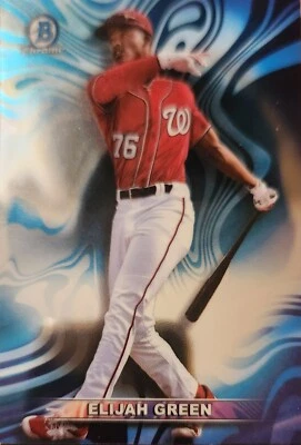 2022 Bowman Chrome Draft Baseball #MR-5 Elijah Green Mood Ring Card Nationals - Image 1 of 3