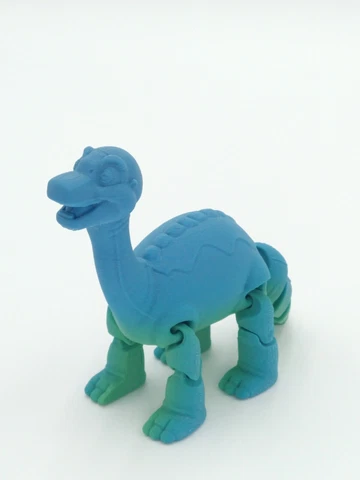LITTLEFOOT Land before Time Articulated Flexi Figure Rainbow Colors 3D Printed Cover