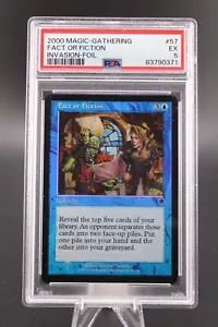 FACT OR FICTION | 2000 MTG Invasion | Foil | #57 | PSA 5 EX - Foto 1 di 2
